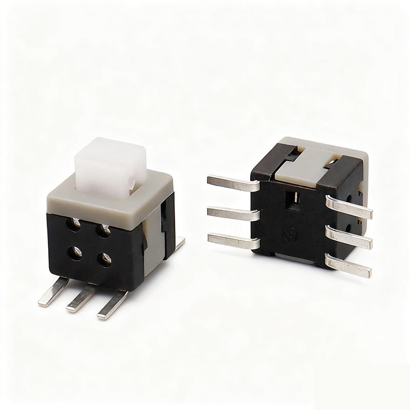 5.8*5.8-6P-贴片平头-自锁&无锁