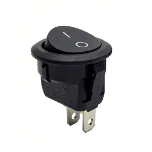 KCD1-2脚2档-上圆下方-黑色