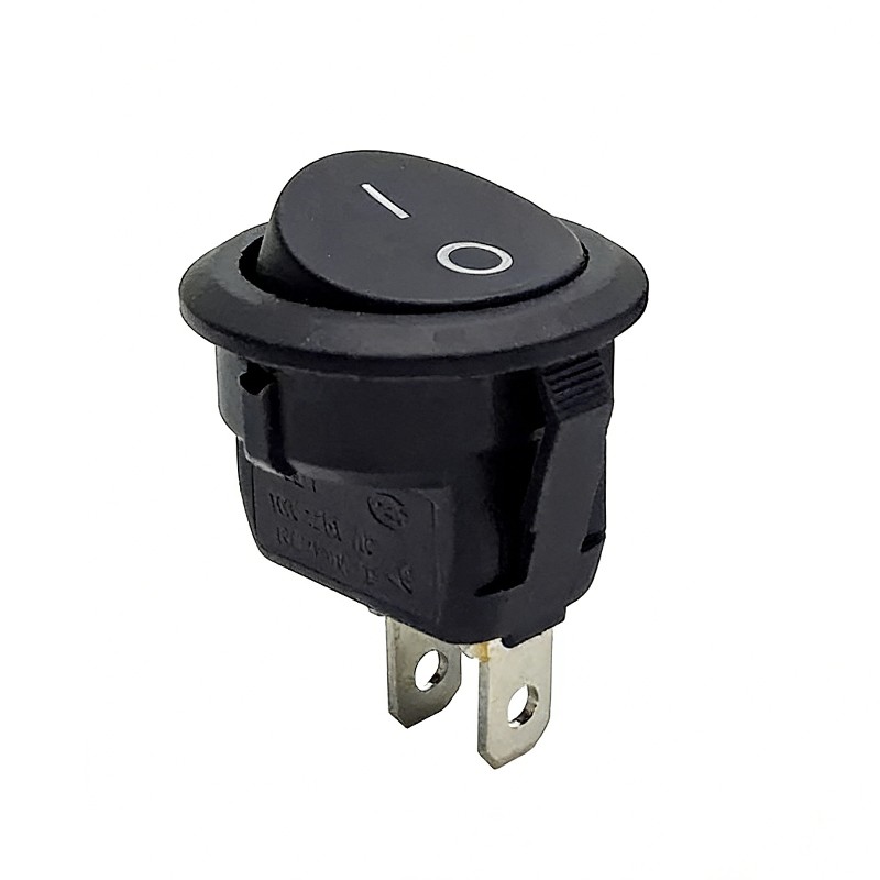 KCD1-2脚2档-上圆下方-黑色