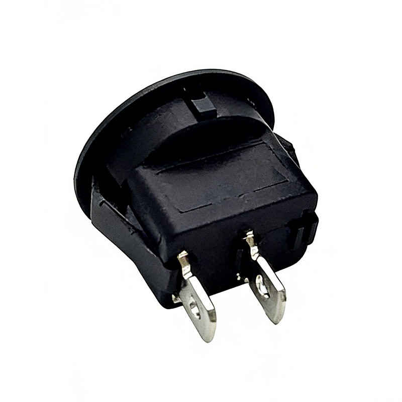 KCD1-2脚2档-上圆下方-黑色