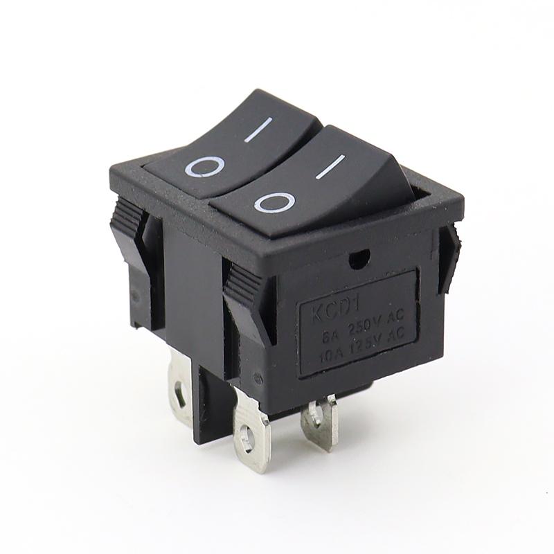 KCD1双联船型开关四脚二档