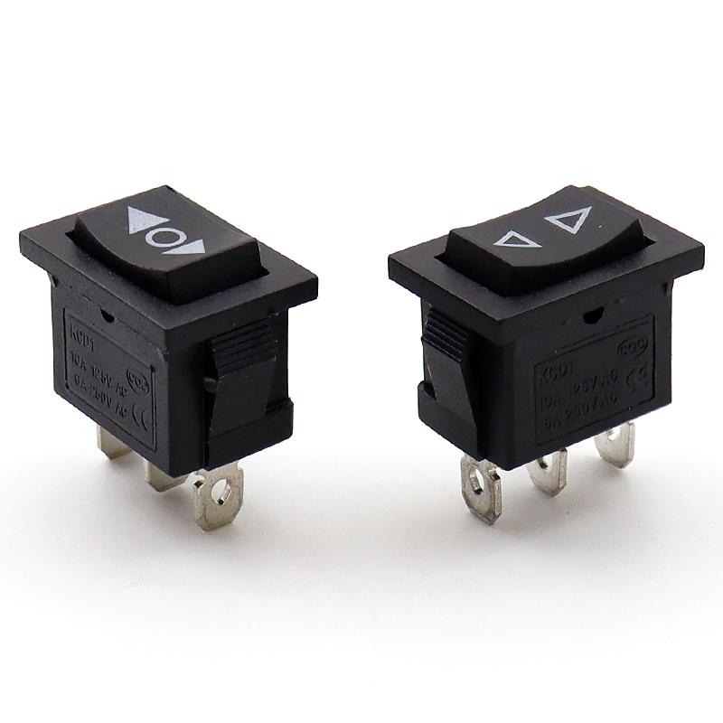 KCD1三脚三档自复位开关