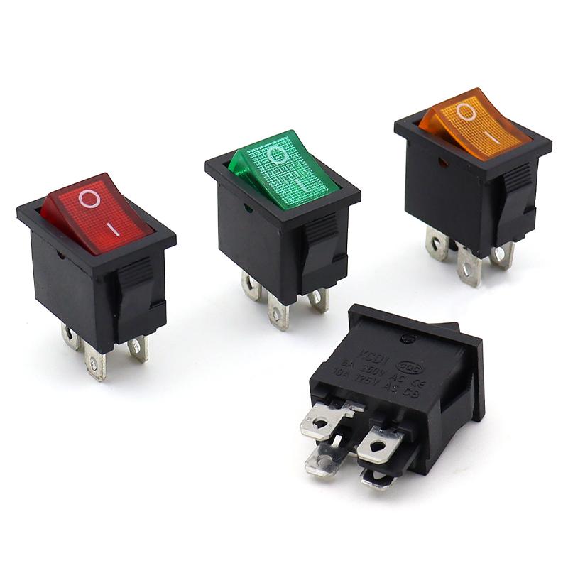 KCD1-4脚2档-带灯