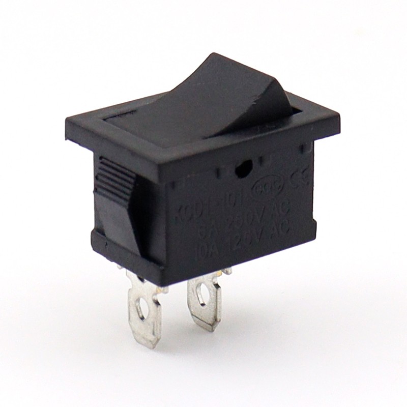 KCD1两脚复位船型开关黑色