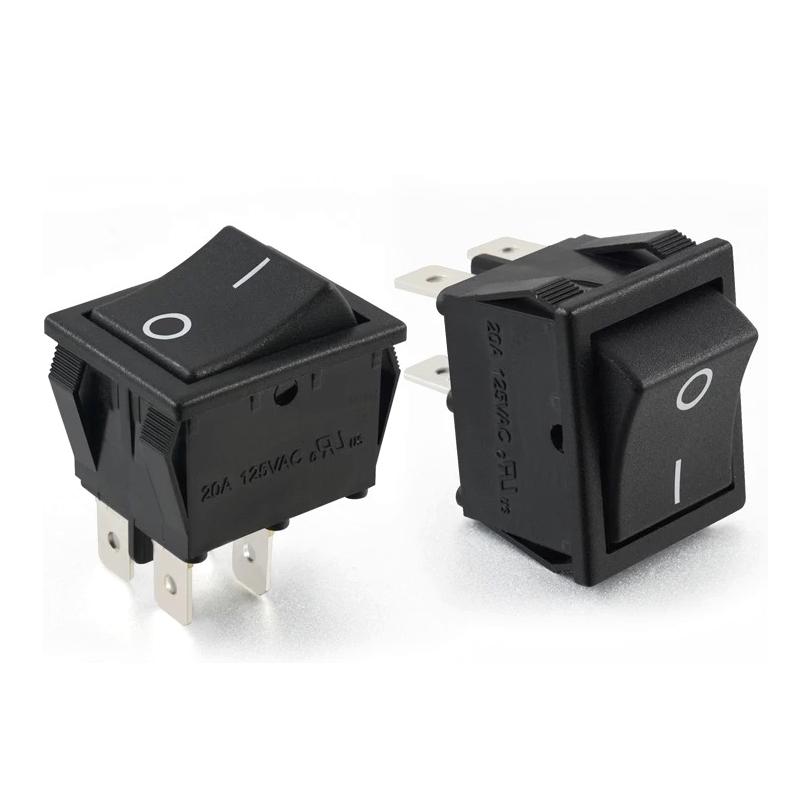 KCD4-4脚2档-黑色双卡位