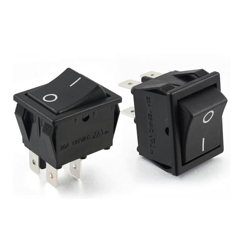 KCD4-4脚2档-黑色双卡位