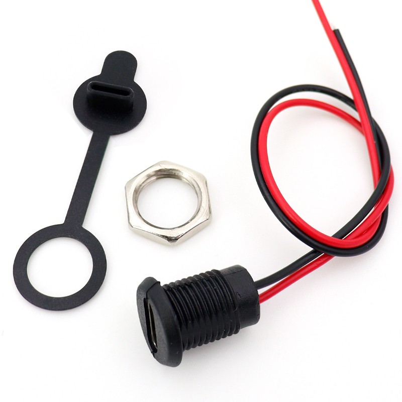 TYPE-C-2P带线防水母座