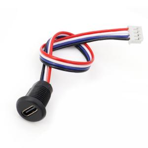 TYPE-C-4P带线防水母座