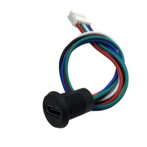 TYPE-C-5P带线防水母座