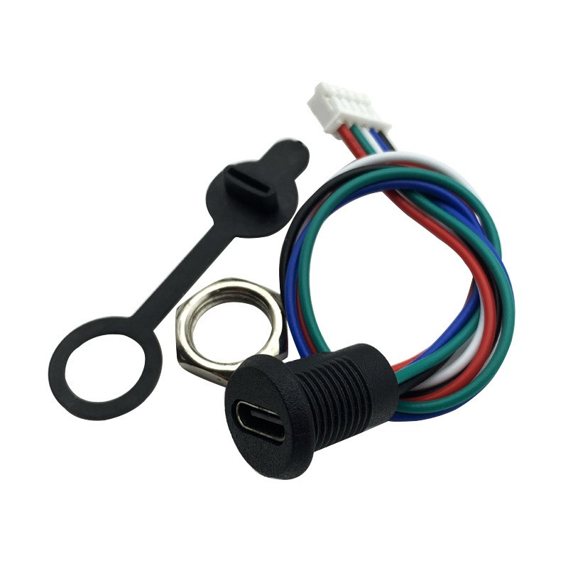 TYPE-C-5P带线防水母座