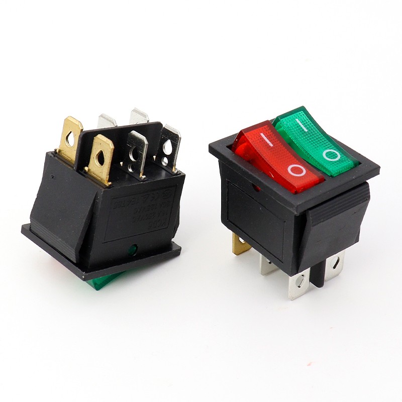 kcd6-6脚2档-双联带灯